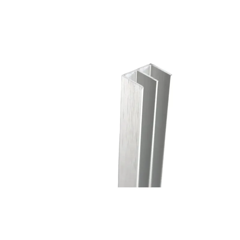Profilo U 1 m 16x12 mm alluminio naturale spazzolato Betrouwbaar