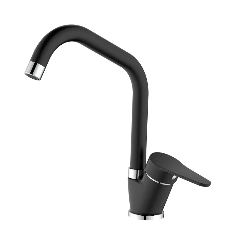 Rubinetto cucina monocomando canna alta Allen nero opaco Populair