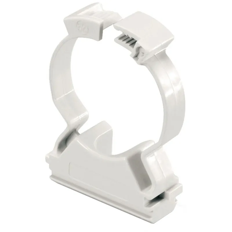 Clips fissatubo a collare per tubi Ø 25 mm grigio 15 pz Express Levering