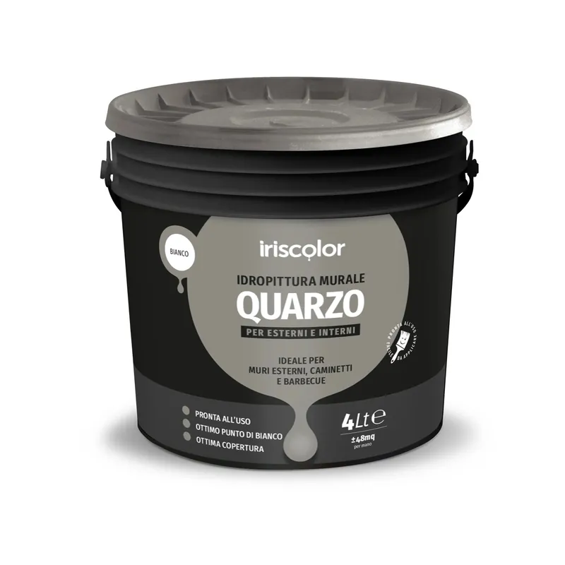 Pittura al quarzo per esterno Iris Color 4 l bianco Express Levering