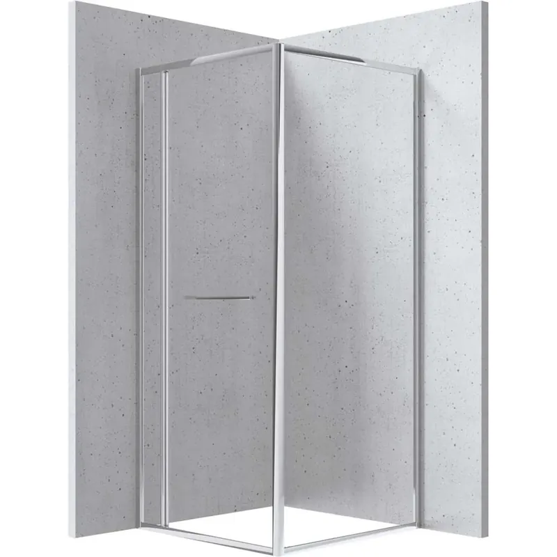 Cabina doccia quadrata Placetas Idrostile Punk vetro trasp 800x2000 mm cromo Betaalbaar