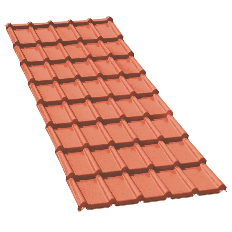 Lastra termoplastica tegola 107x208 cm sp 2.5 mm terracotta Uitverkoop