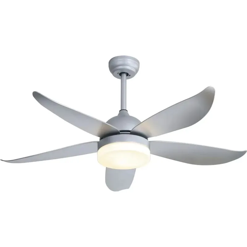 Beperkte Voorraad Ventilatore a soffitto 5 pale Ø 132 cm argento