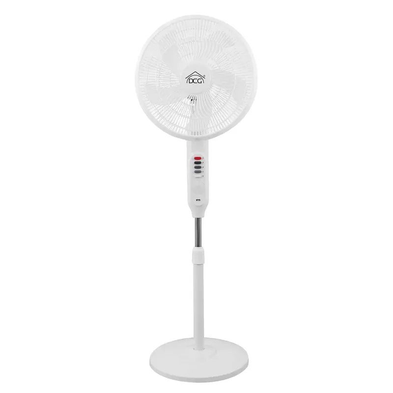 Meest Verkocht Ventilatore a piantana DCG 40 cm 3 Velocità con pannello solare Ø 40 cm H 120 cm