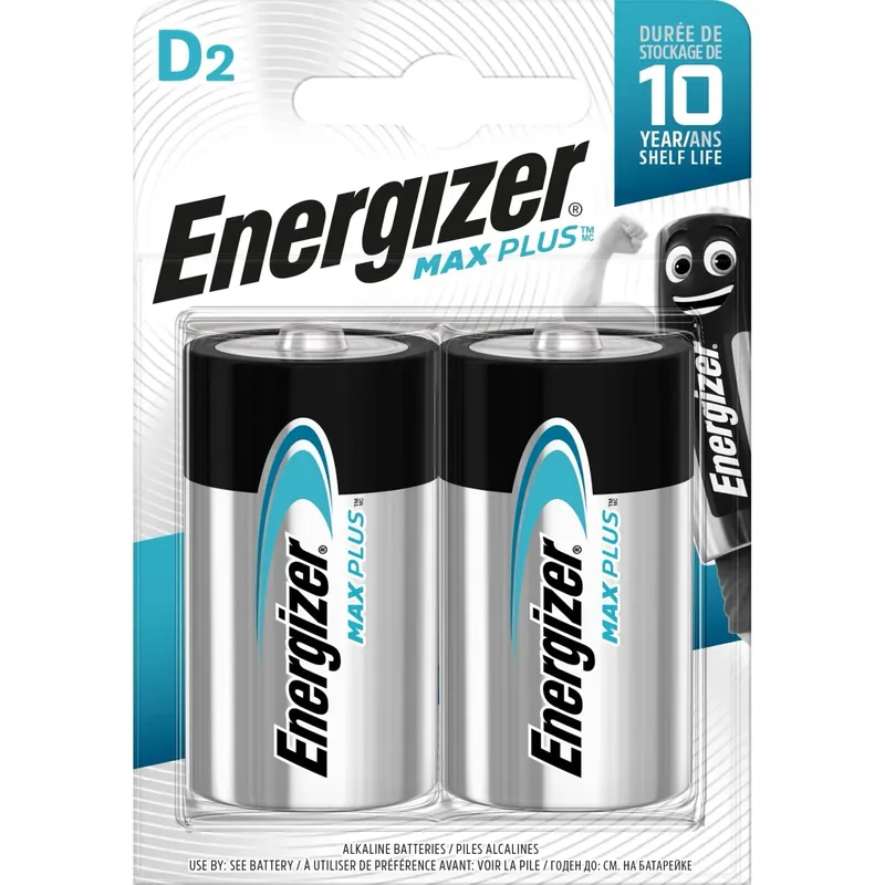 Veilige Betaling Pila alcalina Energizer MAX PLUS ALK D 2 pz