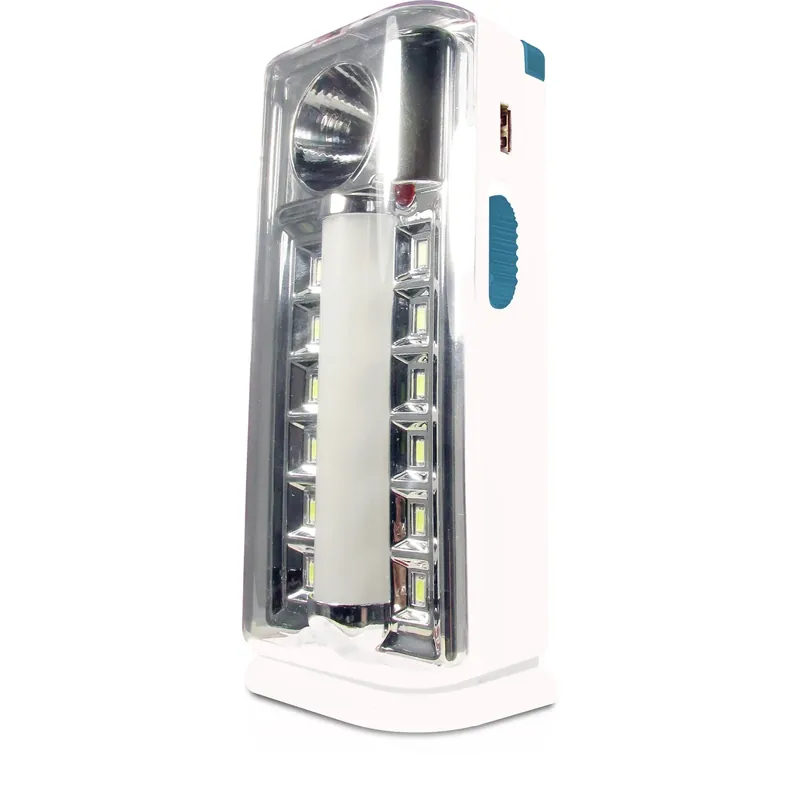 Gratis Retour Lampada di emergenza 12+1 LED con porta USB