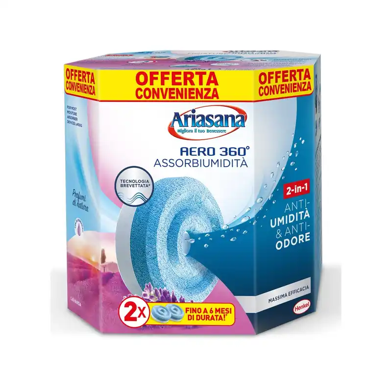 ARIASANA Aero 360 Tab Lavanda Relax BiPack 2x450g Koop Vandaag