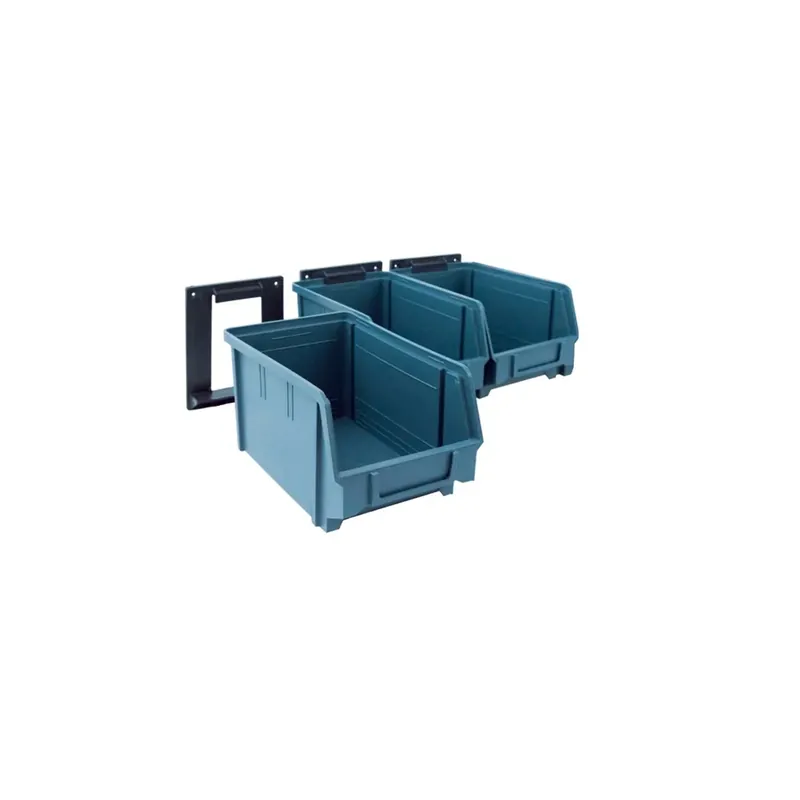 Gereduceerde Prijs Contenitori plastica porta minuteria con supporto 12,4x60x23,7 cm 3 pz