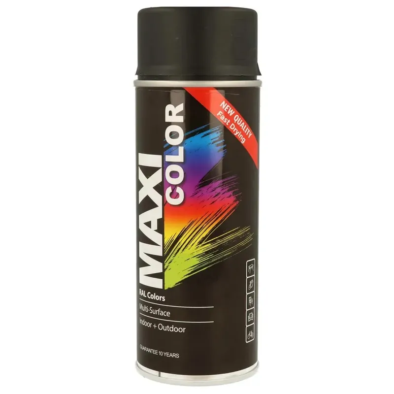 Vernice spray Maxi Nero profondo Opaco 400 ml Direct Beschikbaar