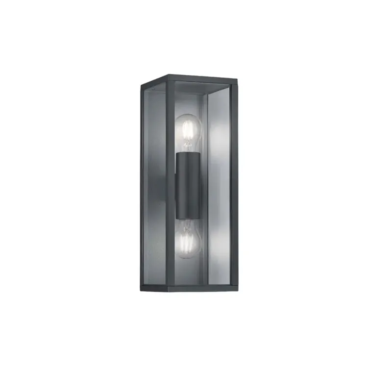 Applique Garonne 2 luci H 40 cm antracite Laatste Versie