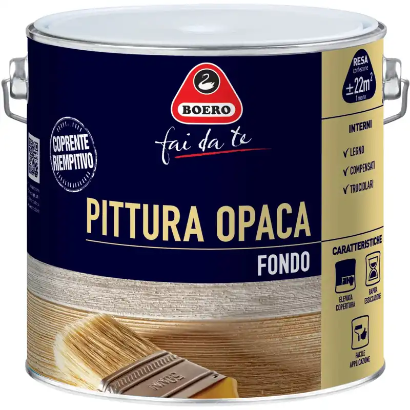 Pittura opaca di fondo 2 l Boero Koop Vandaag
