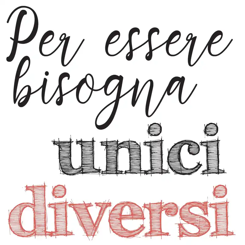 Adesivi murali Essere Diversi 31x31 cm 2 fogli Shop Nu