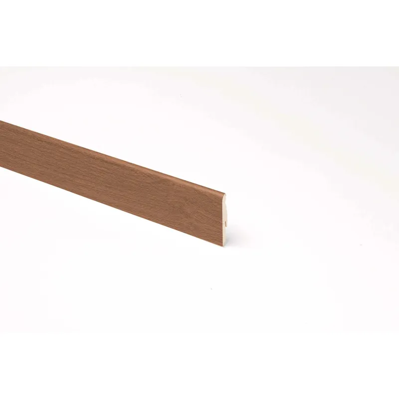 Seizoensaanbieding Battiscopa in mdf rivestito noce rustico H 5,8 cm