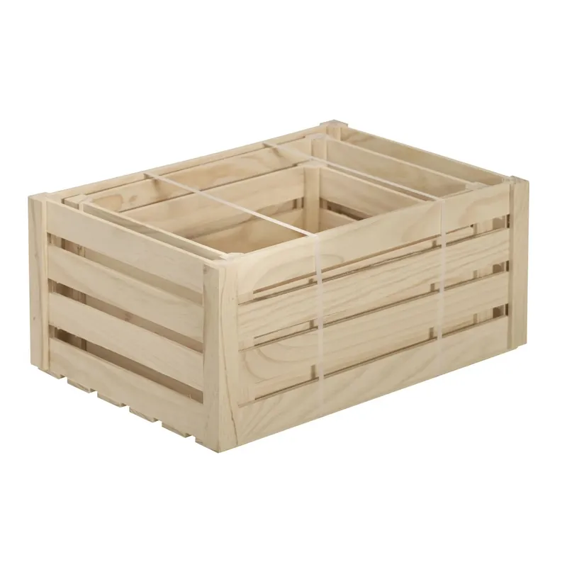 Cassette a doghe in legno pino massiccio Lauki 3 pz diverse dimensioni Flitsaanbieding