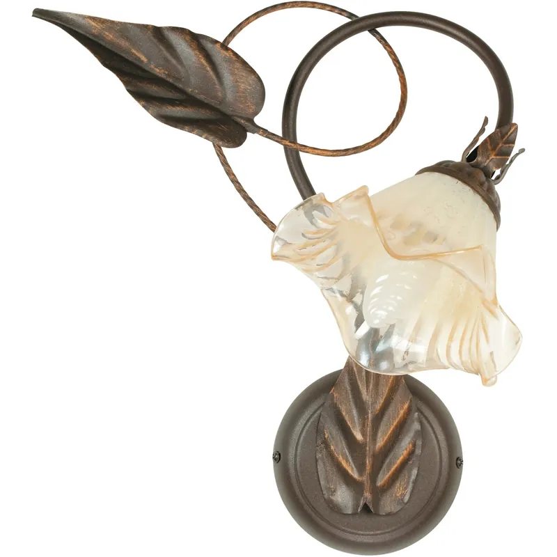 Applique Autunno 1 luce marrone Voordeelprijs