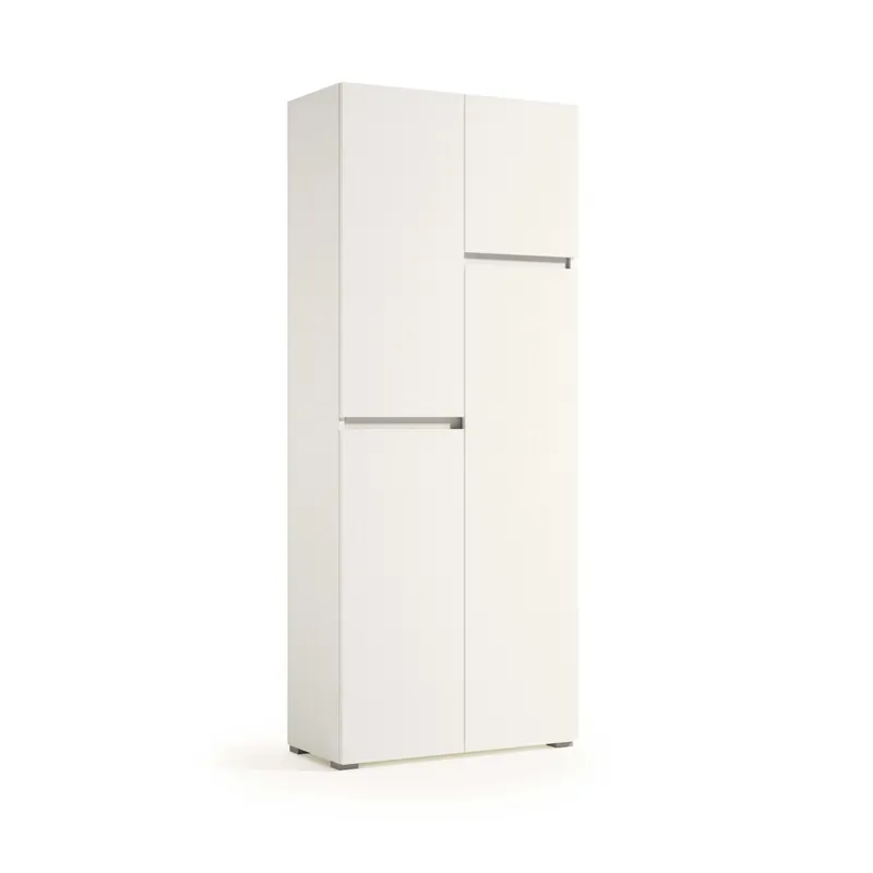 Mobile multiuso con vano portascope 195x80x37 cm bianco Goedkoop