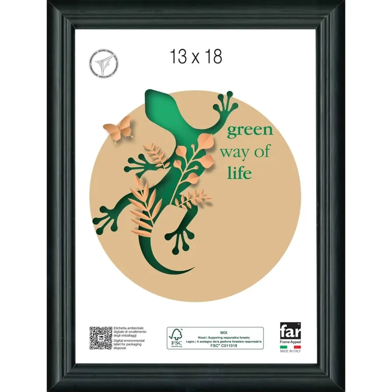 Cornice da muro Moresco nero 18x24 cm Uitverkoop