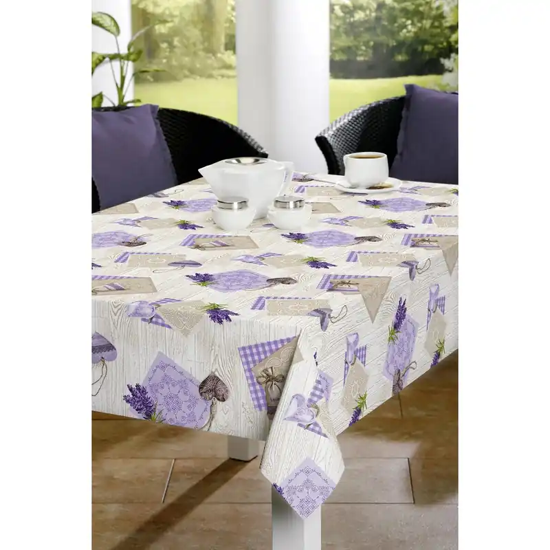 Tovaglia cerata lavanda 140 cm al metro Bestseller