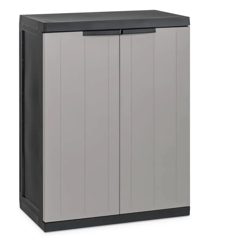 Betrouwbaar Mobile basso 2 ante 1 ripiano Bios Midi 65x37xH85 cm grigio nero