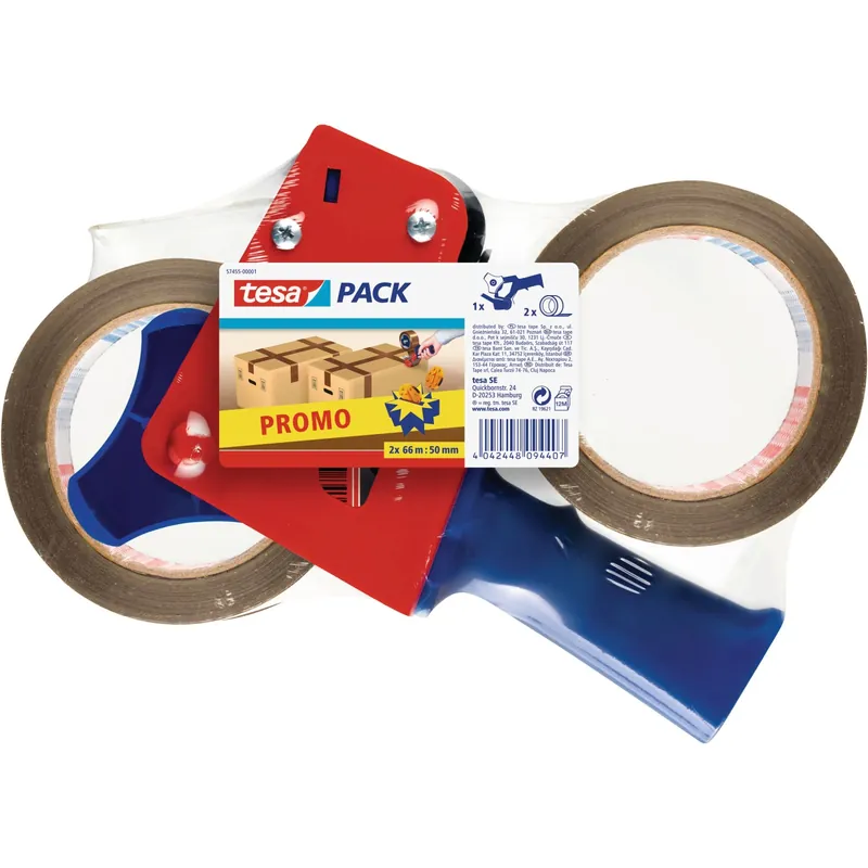 Nastro adesivo da imballaggio Tesa 50 mm x 66 m 2 pz Direct Beschikbaar
