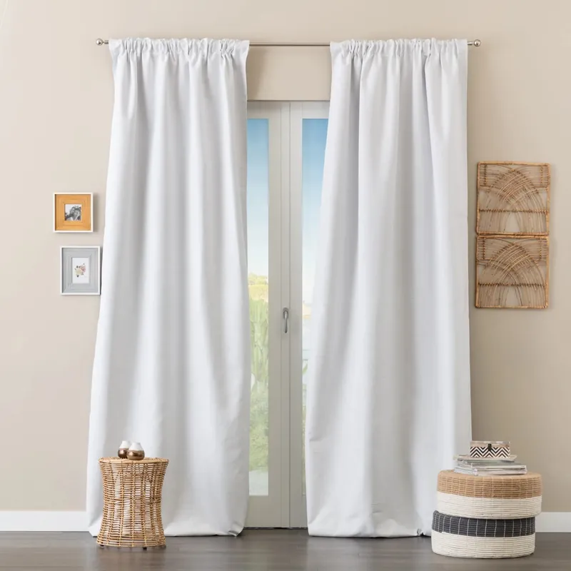 Tenda arredo Stoccolma L 135 x H 290 cm ghiaccio Nu Kopen