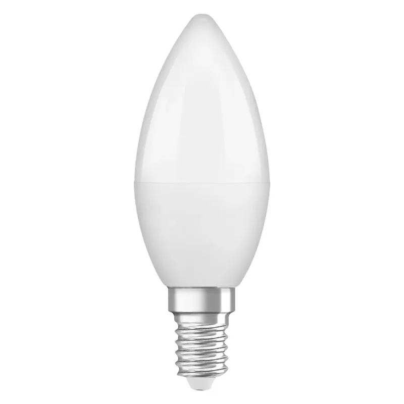 Lampadina LED E14 forma a candela Osram 470lm bianco opaco 2700K Favoriet