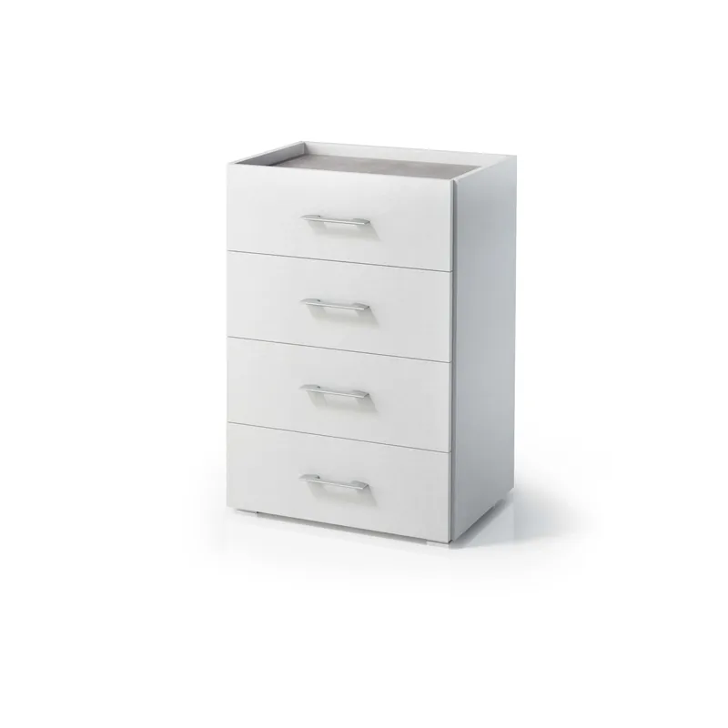 Cassettiera con 4 cassetti 60x41x87 cm bianco Shop Nu