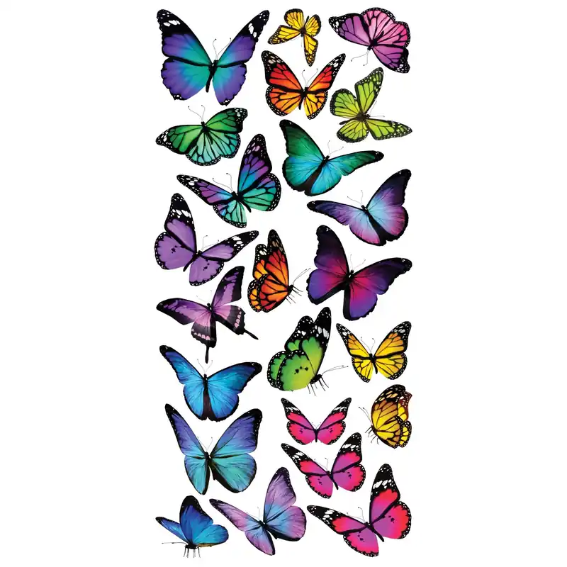 Adesivo decorativo per oggetti Butterfly 15x31 cm Meest Verkocht
