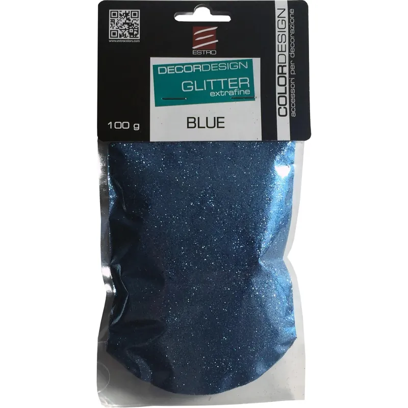 Glitter in polvere blu 100 g Exclusieve Aanbieding