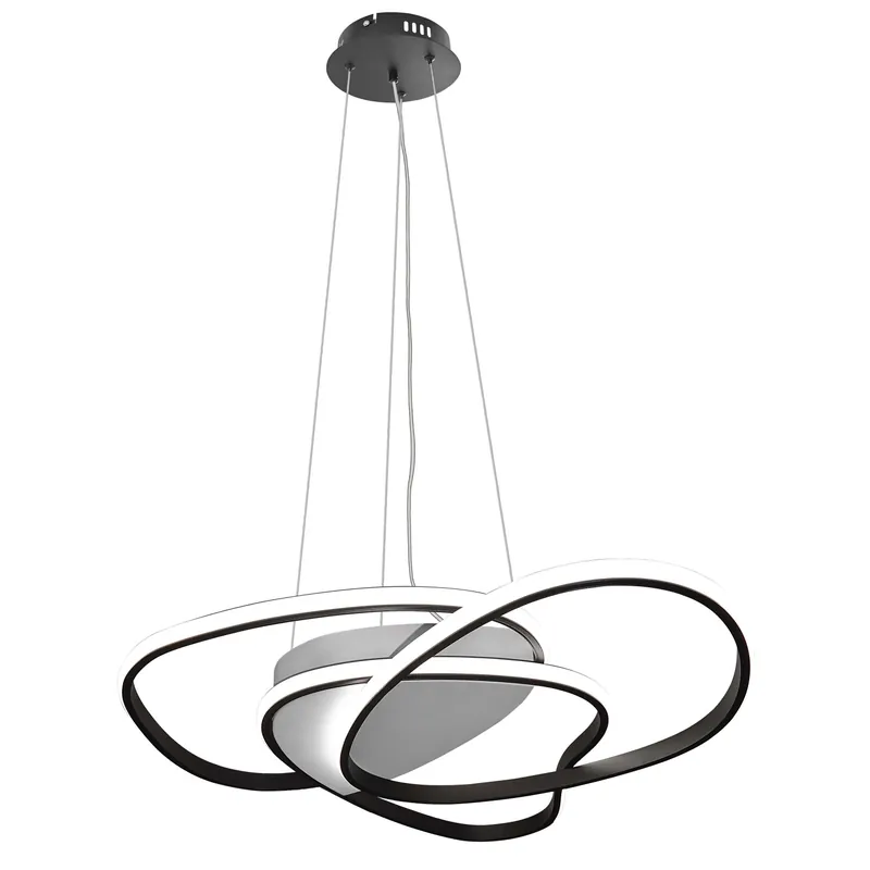 Sospensione da soffitto LED in metallo Rachel 60 W 3000-6000 K nero bianco Seizoensaanbieding