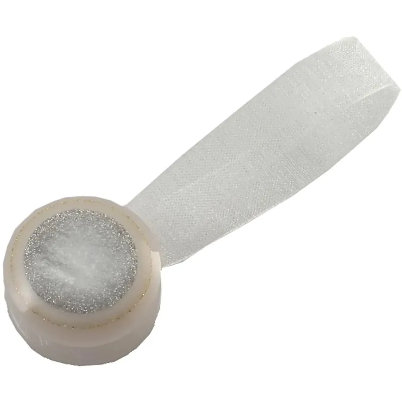 Populair Fermatende calamita Big Lurex in plastica bianca 2 pz