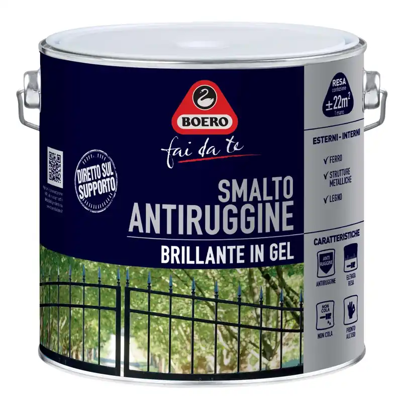 Rechtstreeks Van De Fabrikant Smalto antiruggine brillante testa di moro 2 l Boero