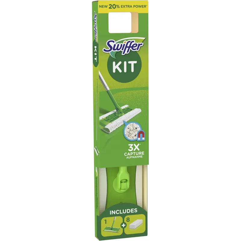 Scopa Swiffer preassemblata + 8 panni Bestel Nu
