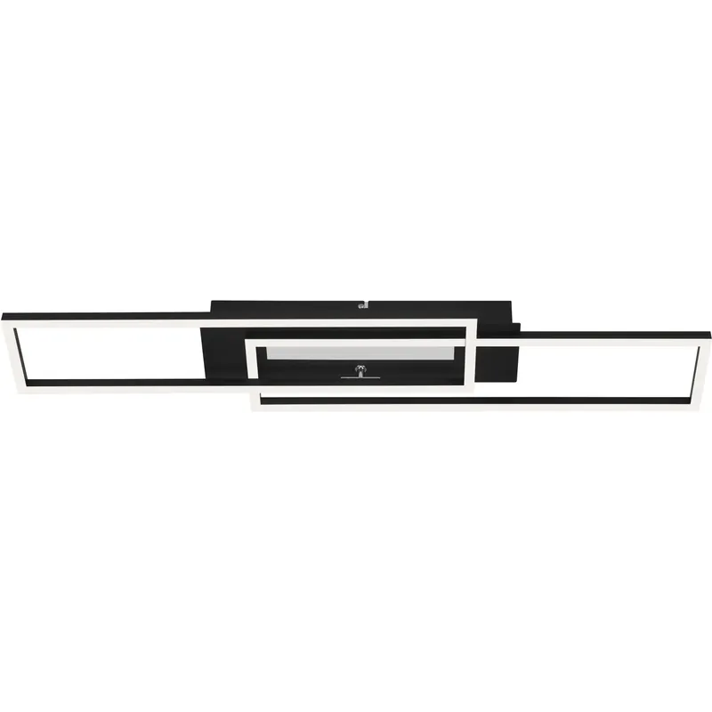Express Levering Plafoniera LED Frame Mid 4400 lm bianco caldo 82,7x19x8 cm nero