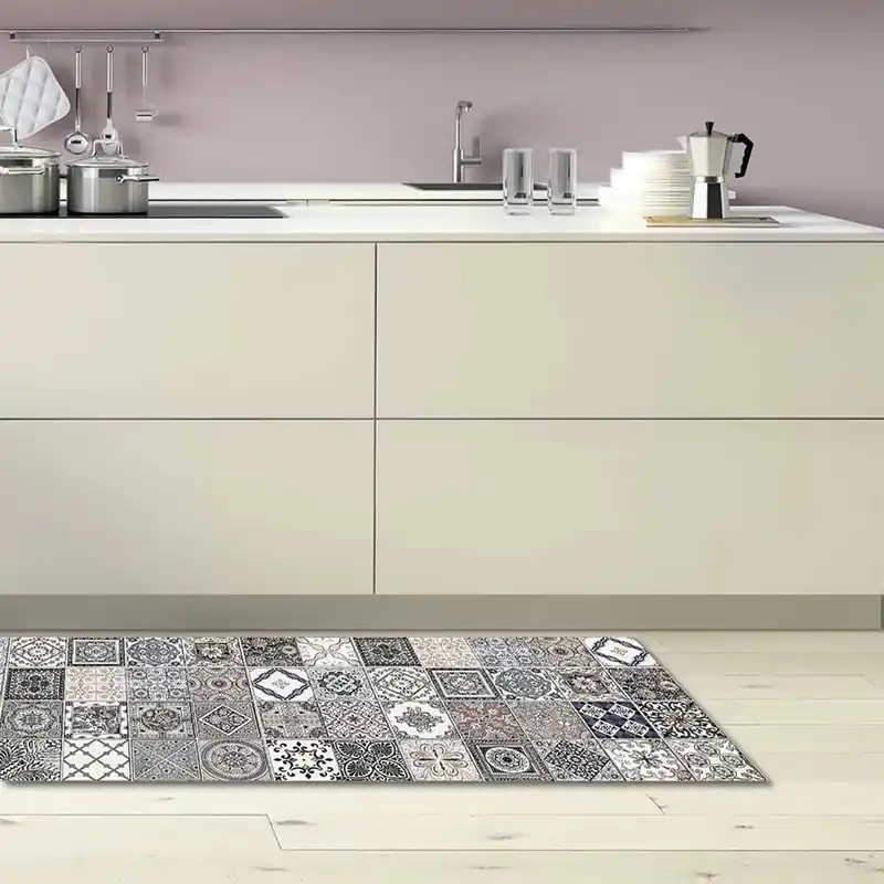 Direct Verzonden Passatoia in Vinile Azulejos Vintage 50x180 cm