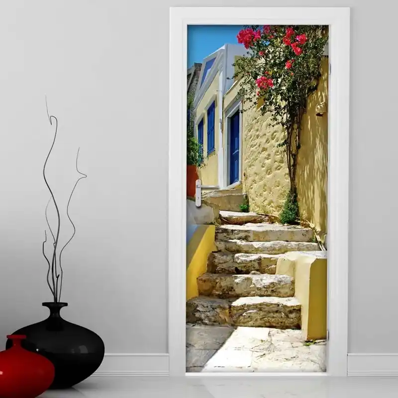 Decorazione Autoadesiva per porta Summer 210x83 cm Aanbieding