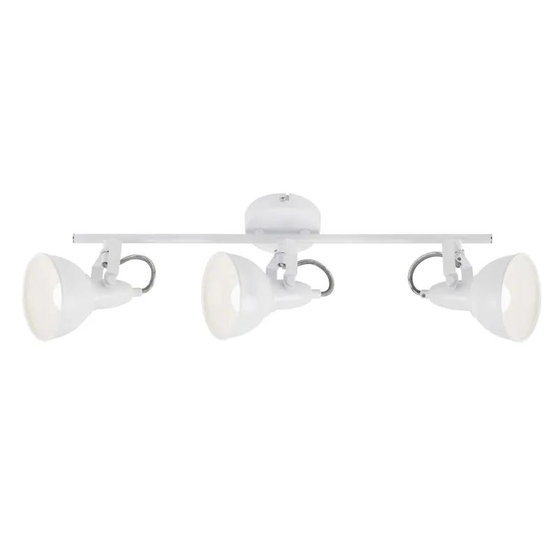 Koop Online Applique orientabile in metallo Soft bianco E14 3 spot