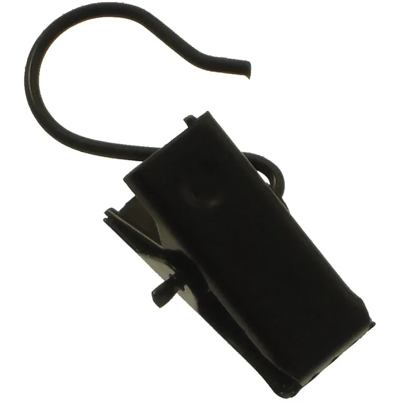 Pinze per tende in metallo nero 10 pz Gecertificeerd