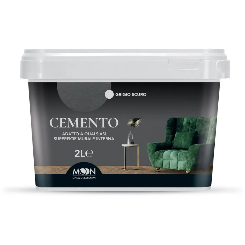 Moon decorativo effetto cemento Grigio Scuro Direct Verzonden