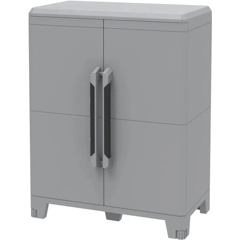 Armadio da esterno basso Transforming 2 in plastica 1 ripiano 78x43,6x101,6 cm Direct Verzonden