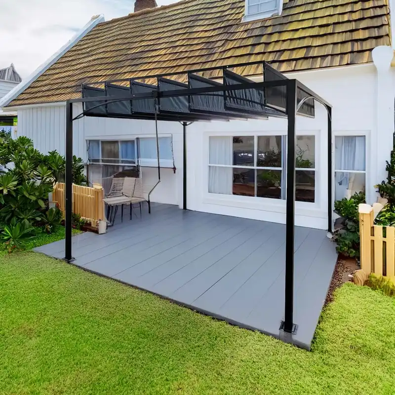 Favoriet Pergola in alluminio e Textilen 300x300 cm antracite