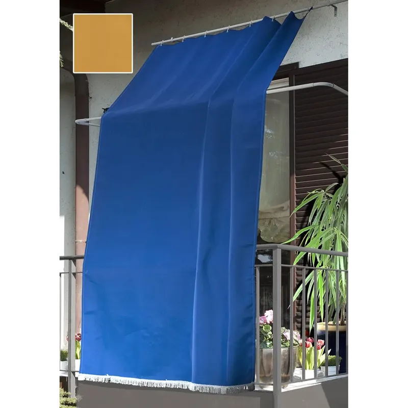 Tenda da sole a caduta verticale con anelli 145x300 cm giallo Merkproduct