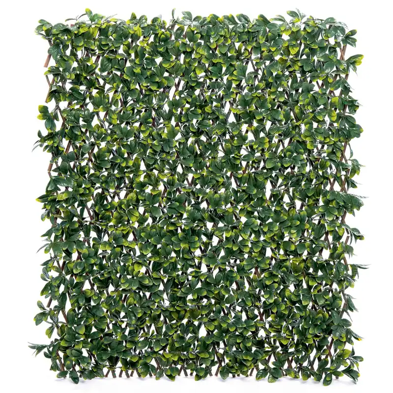 Uitverkoop Siepe artificiale Bayberry con traliccio estensibile H 1 m x L 2 m verde