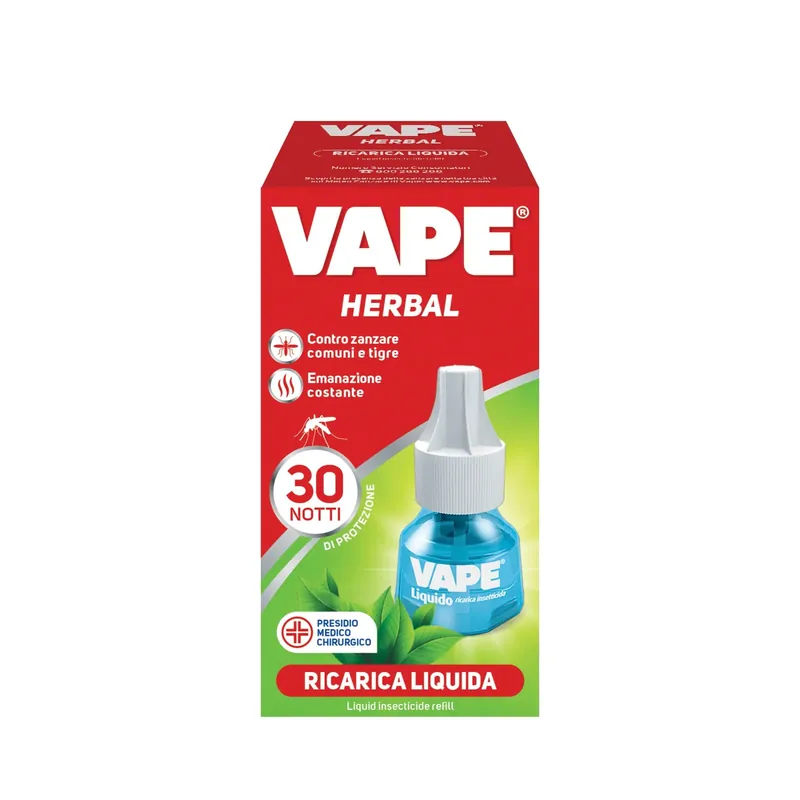 Nieuw Antizanzare ricarica liquida Vape herbal 30 notti 18 ml