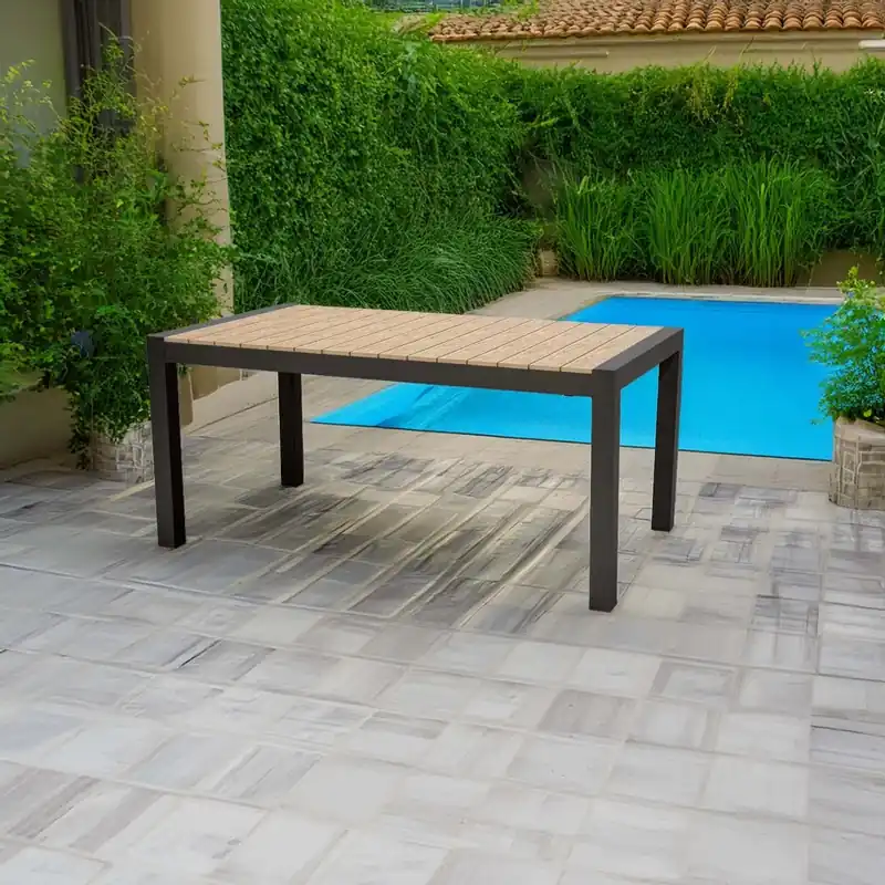 Superprijs Tavolo allungabile da giardino Santorini in alluminio 163-223x95 cm