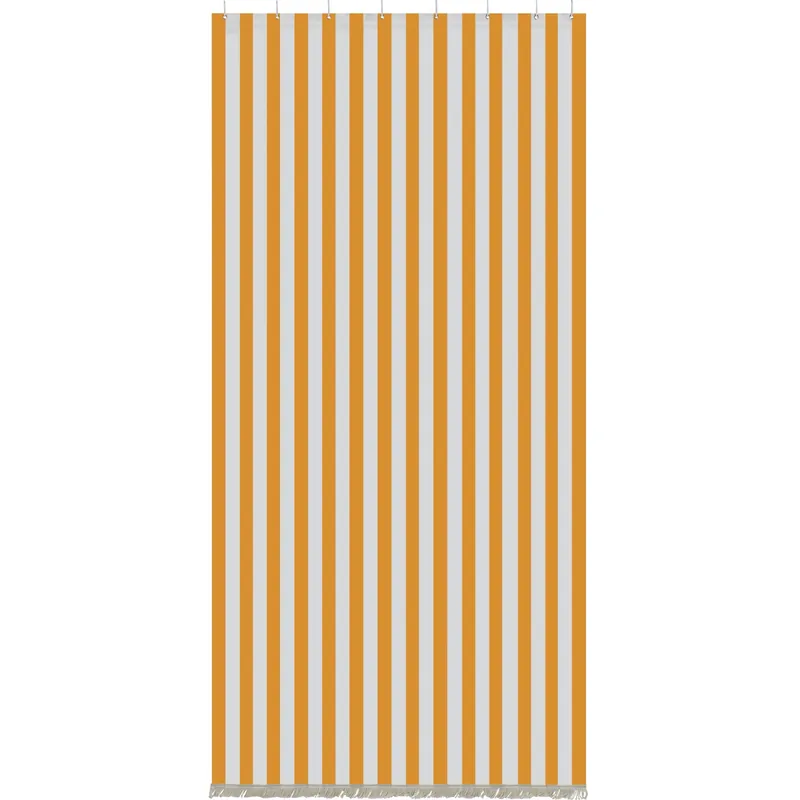 Snelle Levering Tenda da sole a caduta verticale con anelli 145x300 cm giallo rigato