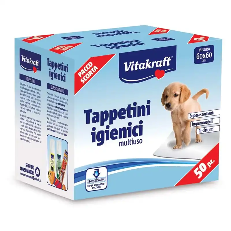 Superprijs Tappetini igienici assorbenti 60x60 cm 50 pz