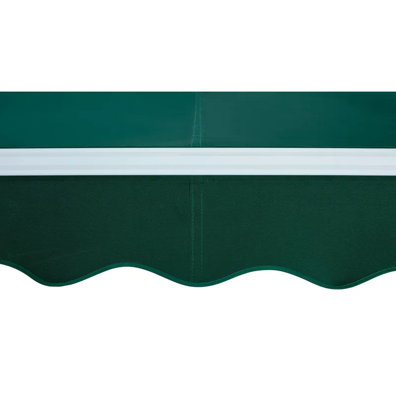 Tenda da sole a braccio reclinabile 395x250 cm verde Betrouwbaar