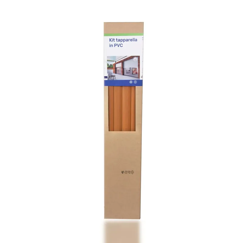 Gecertificeerd Tapparella avvolgibile in PVC Legno scuro 123x27,5 cm