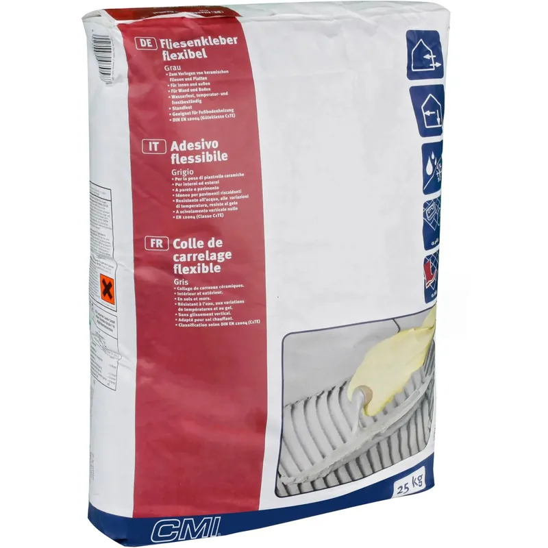 Colla per piastrelle CMI flessibile grigio 25 kg Speciale Aanbieding